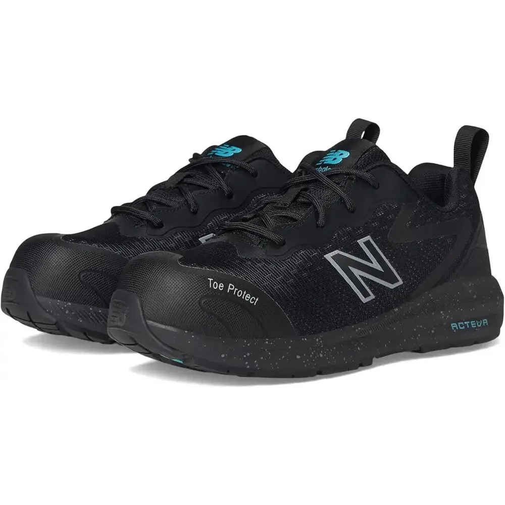 New Balance Womens Logic Work EH SR Sneakers US 6.5 EU 41.5 Black Leather CT EUC